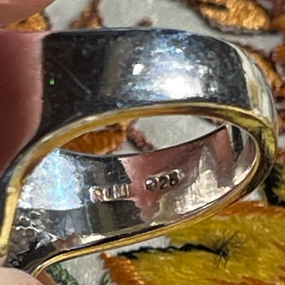 Robert Lee Morris 925 sterling silver Tablet ring - Picture 6 of 8